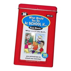 Fun Deck School Activity Cards What Would You Do At School If